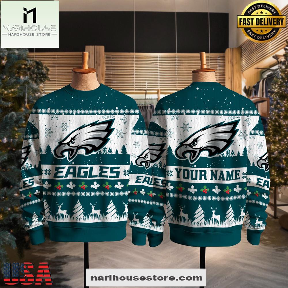 Philadelphia Eagles NFL Snow 2025 Ugly Xmas Sweater Philadelphia Eagles NFL Snow 2025 Ugly Xmas Sweater