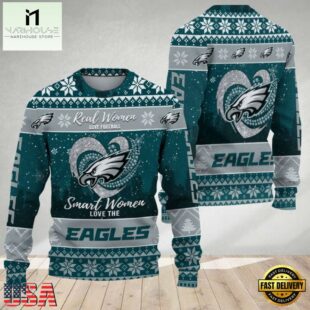 Philadelphia Eagles Real Women Love Football Ugly Christmas Sweater