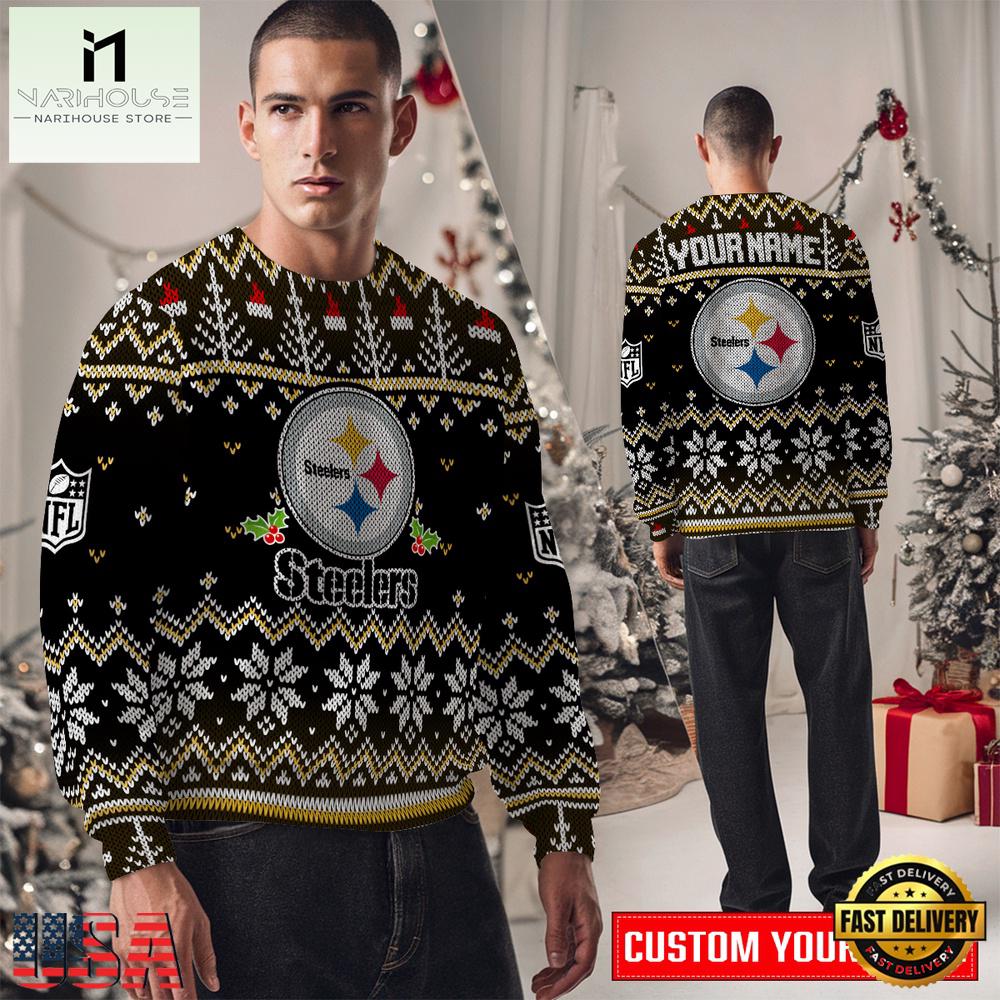 Pittsburgh Steelers NFL New Design 2025 Men's Ugly Xmas Sweater Pittsburgh Steelers NFL New Design 2025 Men's Ugly Xmas Sweater