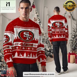 San Francisco 49ers NFL Snow Ugly Christmas Sweater