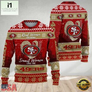 San Francisco 49ers Real Women Love Football Ugly Christmas Sweater