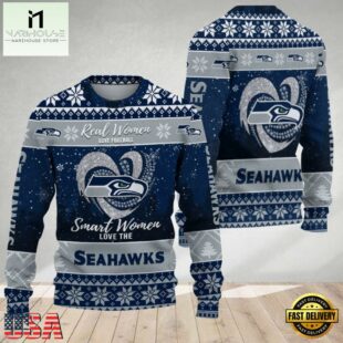 Seattle Seahawks Real Women Love Football Ugly Christmas Sweater