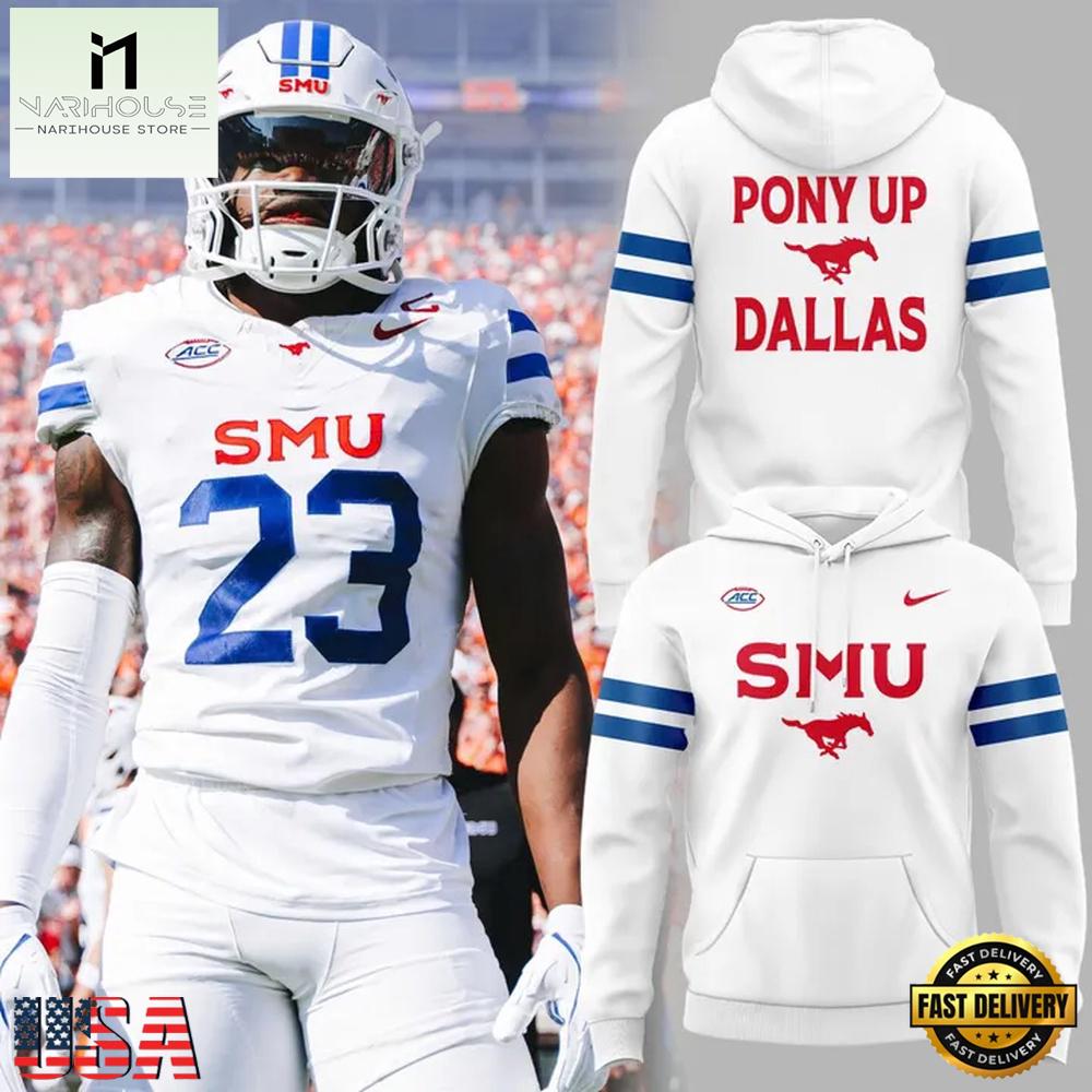 SMU Mustangs Football White Out 2025 Limited Edition Unisex Hoodie Shirt SMU Mustangs Football White Out 2025 Limited Edition Unisex Hoodie Shirt
