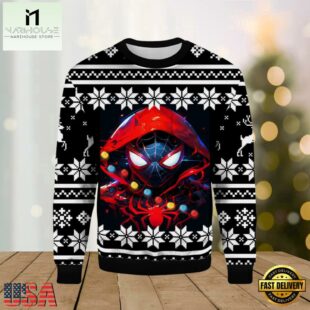 Spider Man Hooded Ugly Christmas Sweater