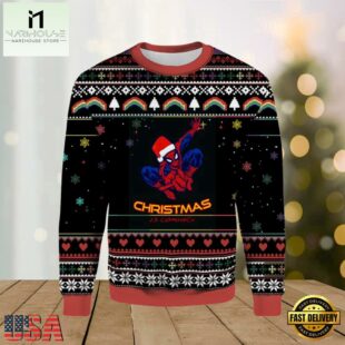 SpiderMan Christmas Is Coming Ugly Sweater