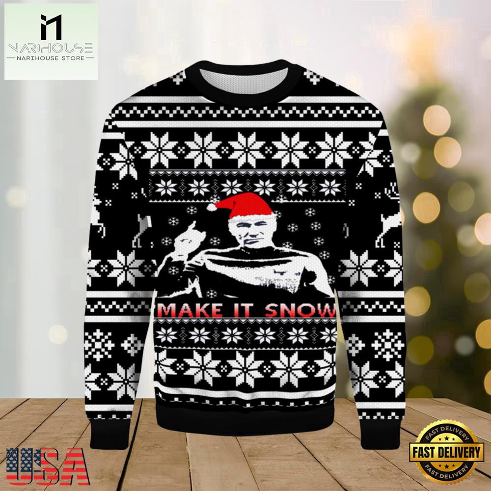 Star Trek Make It Snow 2025 Ugly Xmas Sweater Star Trek Make It Snow 2025 Ugly Xmas Sweater