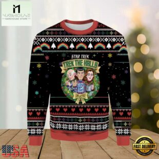 Star Trek Trek The Halls Ugly Christmas Sweater