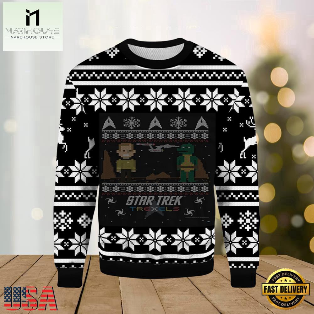 Star Trek Trexels 2025 Ugly Xmas Sweater Star Trek Trexels 2025 Ugly Xmas Sweater