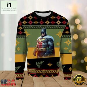 Super Hero Batman Ugly Christmas Sweater