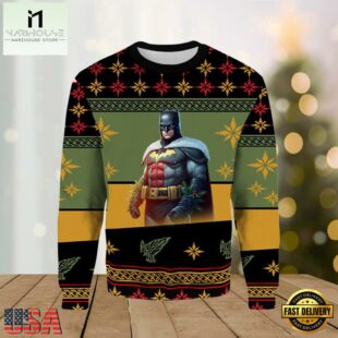 Super Hero Batman Ugly Christmas Sweater