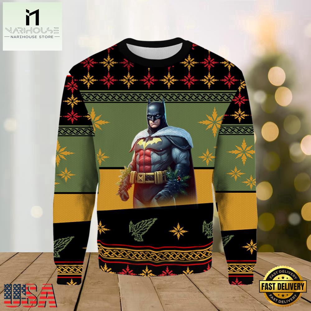 Super Hero Batman 2025 Ugly Xmas Sweater Super Hero Batman 2025 Ugly Xmas Sweater
