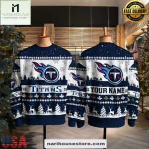 Tennessee Titans NFL Snow Ugly Christmas Sweater