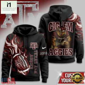 Texas A&M Aggies NCAA Victory Flame Personalized Hoodie Shirt