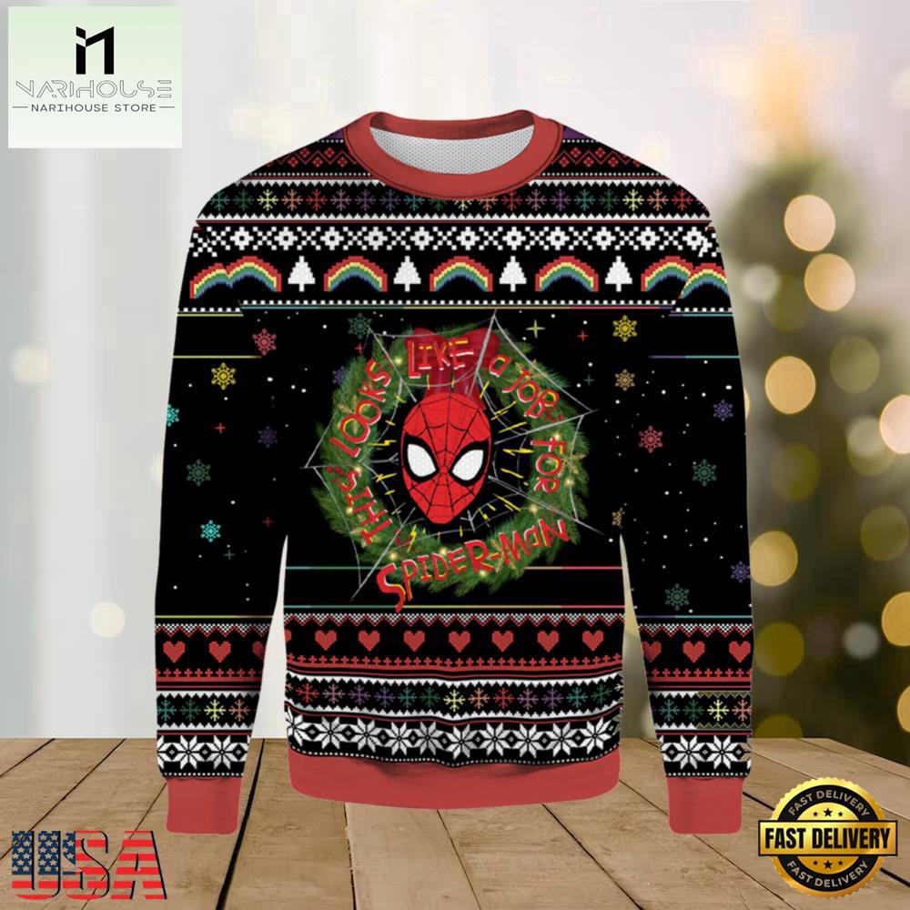 This Looks Like For Spider Man 2025 Ugly Xmas Sweater This Looks Like For Spider Man 2025 Ugly Xmas Sweater