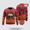 Arizona Cardinals Golden Skull Ugly Christmas Sweater Shirt