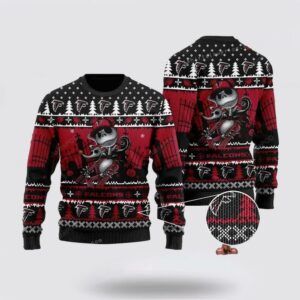 Atlanta Falcons Jack Skellington Ugly Christmas Sweater Shirt