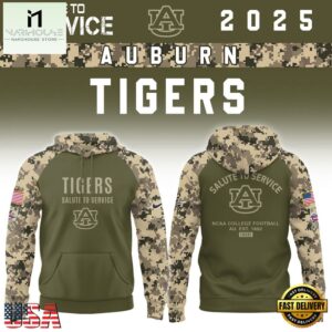 Auburn Tigers 2025 NCAA Salute To Service Limited New Hoodie