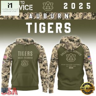Auburn Tigers 2025 NCAA Salute To Service Limited New Hoodie