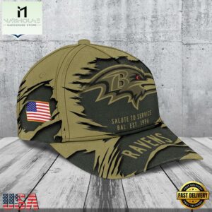 Baltimore Ravens 2025 Salute to Service Classic Baseball Cap