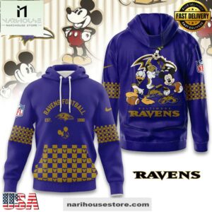 Baltimore Ravens Football Disney's Best Friends Hoodie