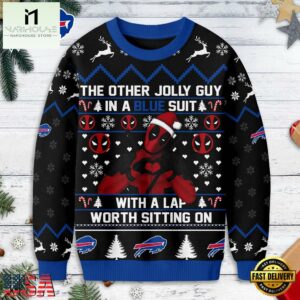 Buffalo Bills NFL Deadpool Ugly Christmas Sweater