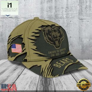 Chicago Bears 2025 Salute to Service Classic Baseball Cap