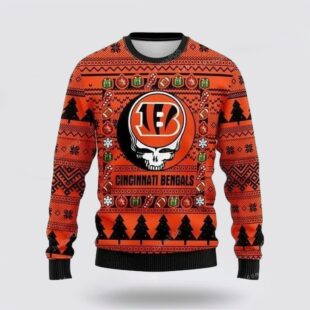 Cincinnati Bengals Skull Ugly Christmas Sweater Shirt