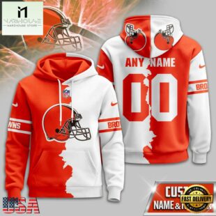 Cleveland Browns 2025 NFL Victory Split Limited Hoodie Shirt