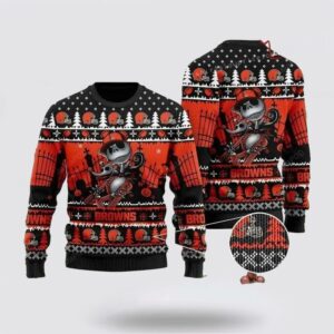 Cleveland Browns Jack Skellington Ugly Christmas Sweater Shirt