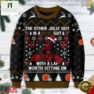 Cleveland Browns NFL Deadpool Ugly Christmas Sweater