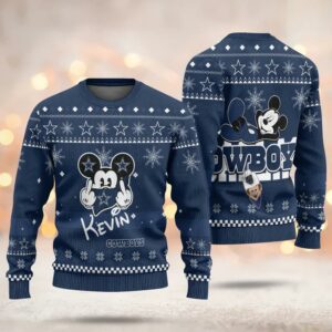 Cowboys Football Teams Mickey Ugly Christmas Sweater Shirt