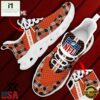 Custom Name Cleveland Browns Logo Caro Pattern Max Soul Shoes For Fans