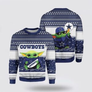 Dallas Cowboys Baby Yoda Cute Ugly Christmas Sweater Shirt