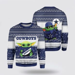 Dallas Cowboys Baby Yoda Cute Ugly Christmas Sweater Shirt