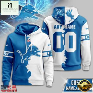 Detroit Lions 2025 NFL Victory Split Limited Hoodie Shirt