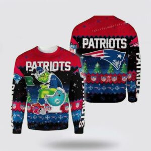 Grinch New England Patriots Ugly Christmas Sweater Shirt