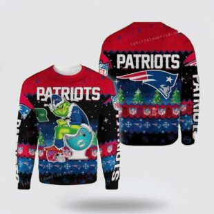 Grinch New England Patriots Ugly Christmas Sweater Shirt