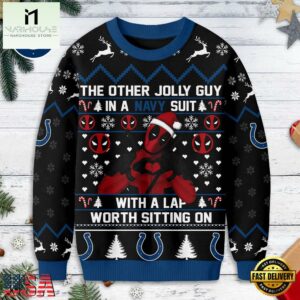 Indianapolis Colts NFL Deadpool Ugly Christmas Sweater