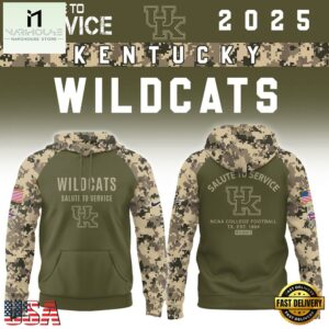 Kentucky Wildcats 2025 NCAA Salute To Service Limited New Hoodie