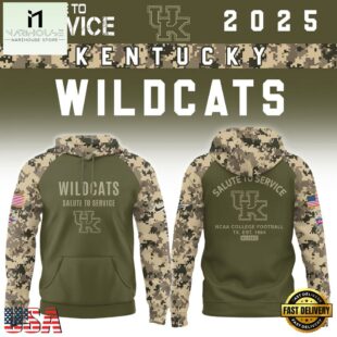 Kentucky Wildcats 2025 NCAA Salute To Service Limited New Hoodie