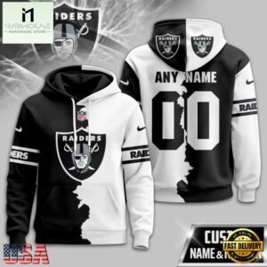 Las Vegas Raiders 2025 NFL Victory Split Limited Hoodie Shirt