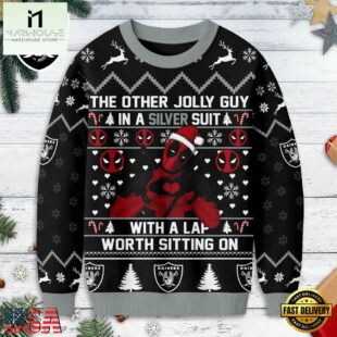 Las Vegas Raiders NFL Deadpool Ugly Christmas Sweater