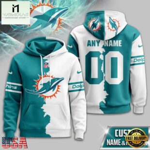 Miami Dolphins 2025 NFL Victory Split Limited Hoodie Shirt
