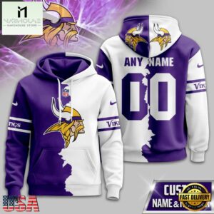 Minnesota Vikings 2025 NFL Victory Split Limited Hoodie Shirt