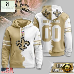New Orleans Saints 2025 NFL Victory Split Limited Hoodie Shirt