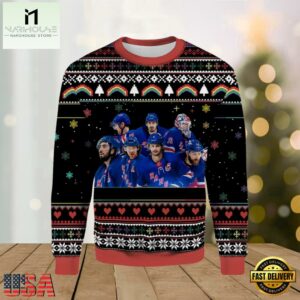 New York Rangers Hockey Team Ugly Christmas Sweater