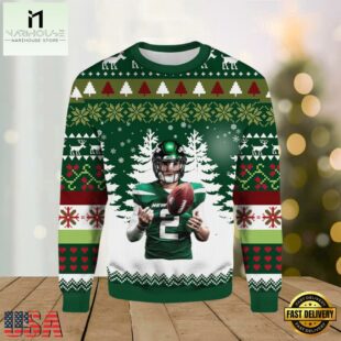 NFL Football Zach Wilson Ugly Christmas Sweater