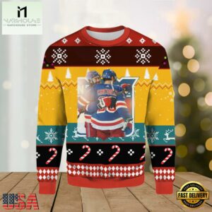 NHL Adam Fox NY Ranger Ugly Christmas Sweater