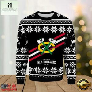 NHL Chicago Blackhawks EST 1926 Ugly Christmas Sweater