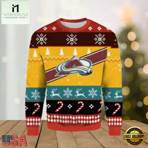 NHL Colorade Avalanche Est 1972 Ugly Christmas Sweater